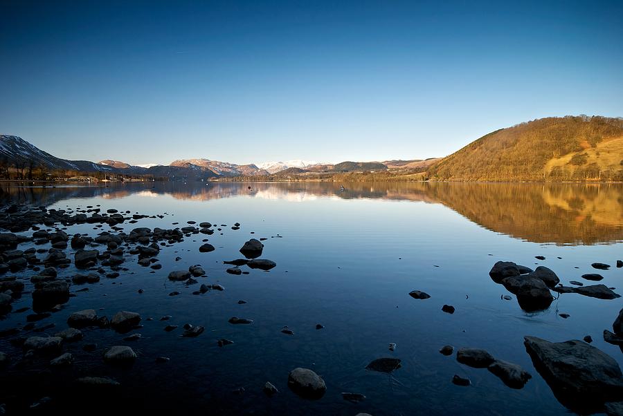 Calm and tranquility on Ullswater Photograph by Stephen Taylor
