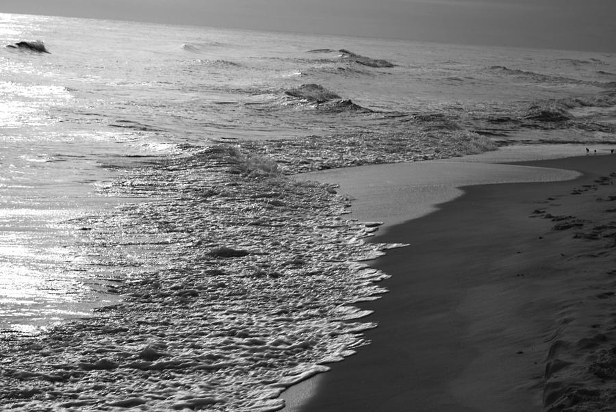 Calm Beach in Black and White Photograph by Jon Cody - Fine Art America