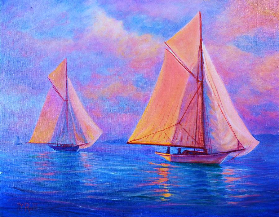 Boat Painting - Calm Breeze II by Joseph Ruff