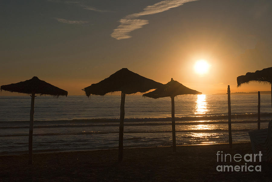 Calm evening over Marbella Beach Photograph by Brenda Kean