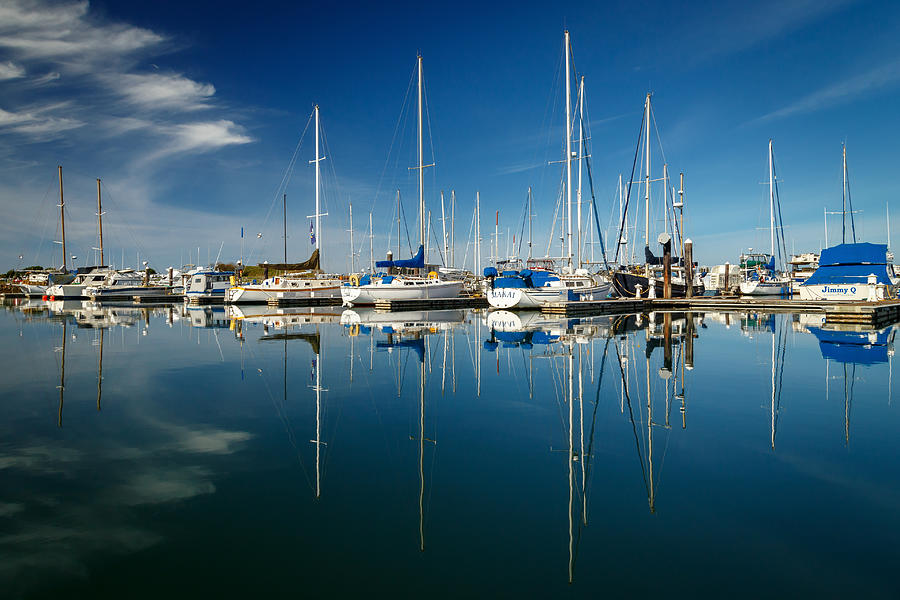 Calm Masts Photograph by James Eddy