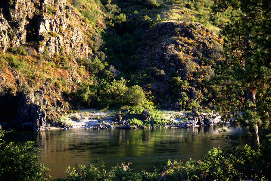Salmon River Photograph - Calm on the Salmon River by Ron Roberts