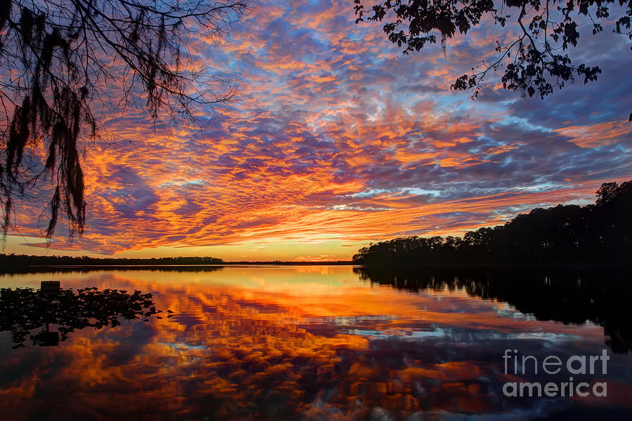Sunset Photograph - Calm Reflections  by Rick Mann