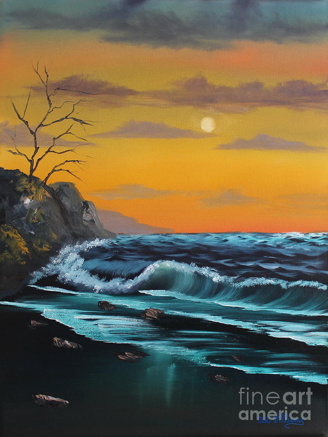Calm Seas Painting by Bob Williams