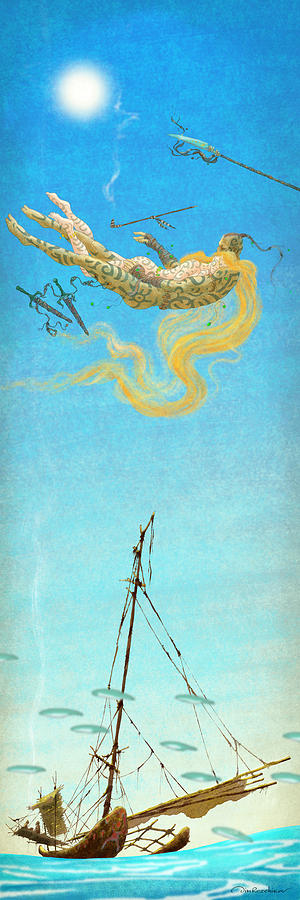 Boat Digital Art - Calm - Spirit of the wind by Dmitry Rezchikov Boat Digital Art - Calm - Spirit of the wind by Dmitry Rezchikov