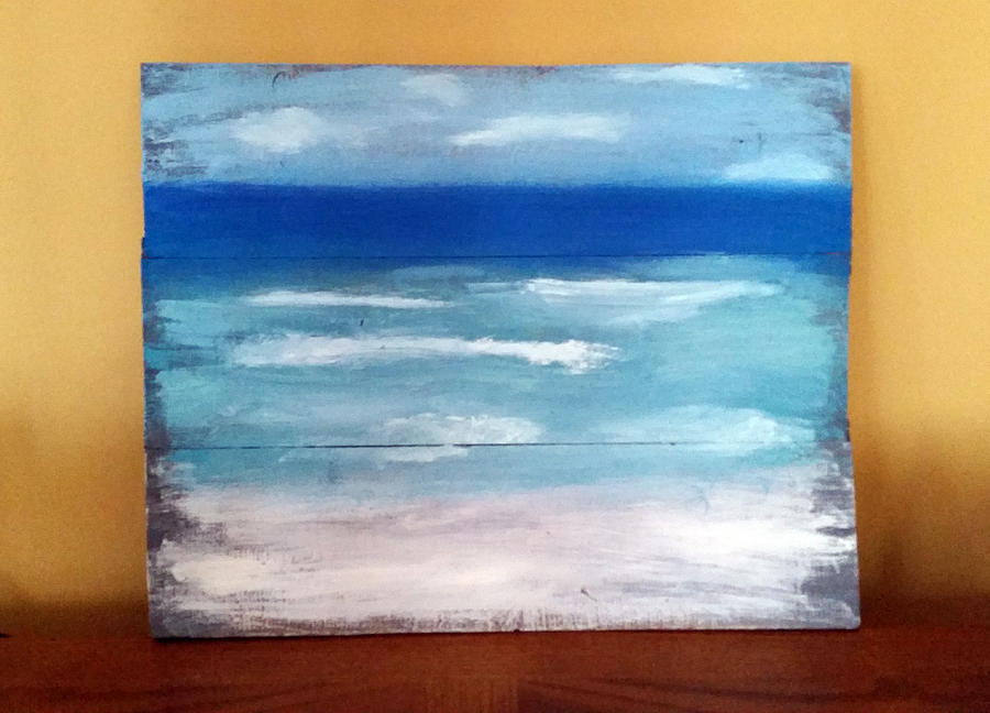 Calming Sea Painting by Lauren Hunkeler - Fine Art America