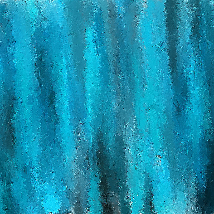 Calming Visuals-Turquoise Art Painting by Lourry Legarde