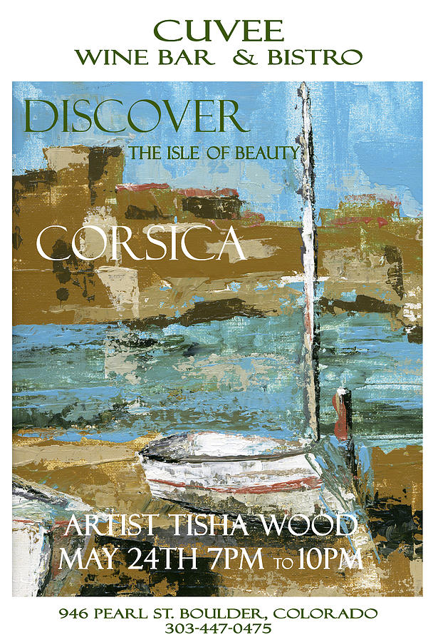 Landscape Digital Art - Calvi Poster by Tisha Wood