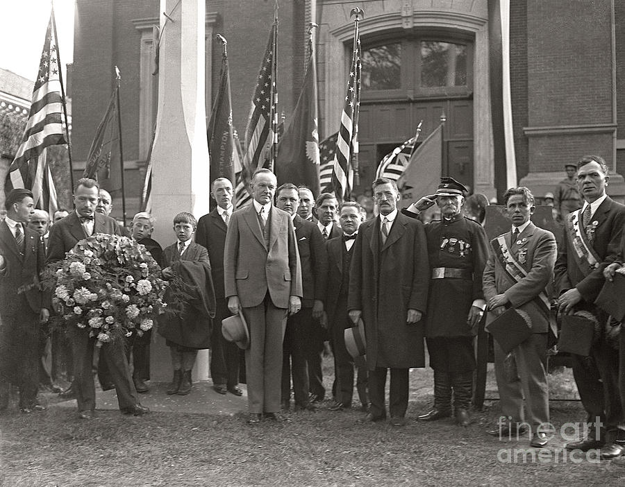 Calvin Coolidge Springfield MA 1925 Photograph by Martin Konopacki Restoration