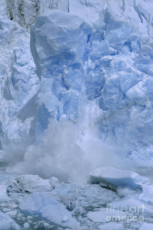 calving Perito Moreno Glacier Photograph by Rudi Prott