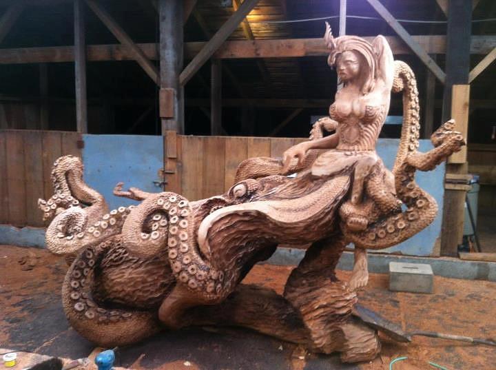 Octopus Sculpture - Calypso by Chris Foltz