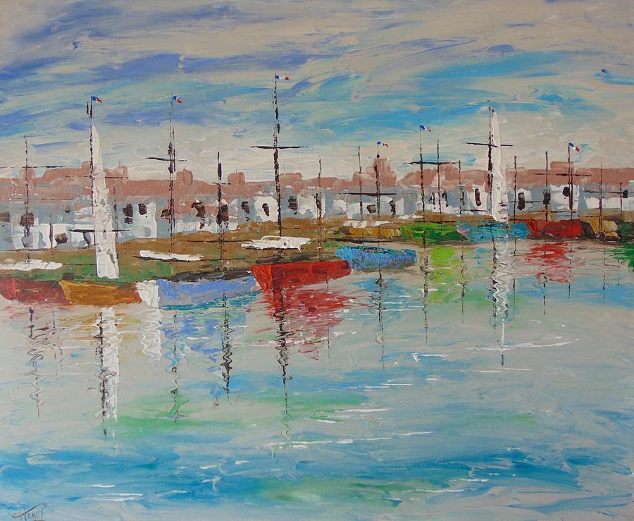 Camargue South of France Painting by Frederic Payet