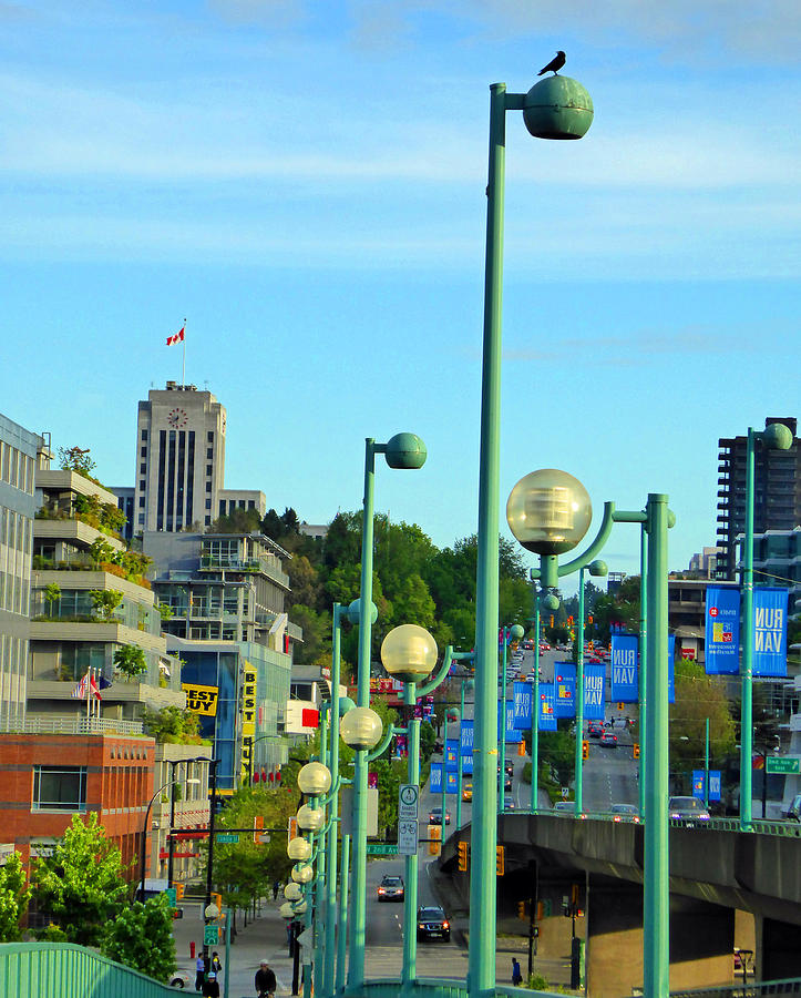 Cambie Lights Photograph by Laurie Tsemak