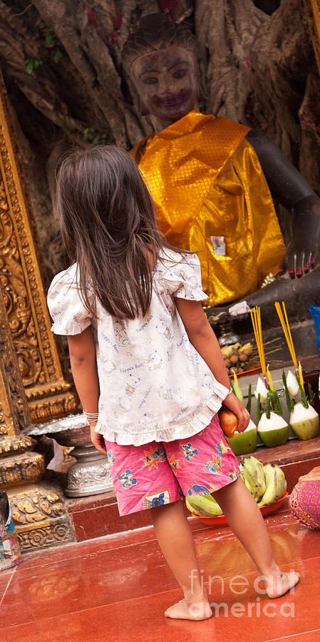 Cambodian Girl 04 Photograph by Rick Piper Photography