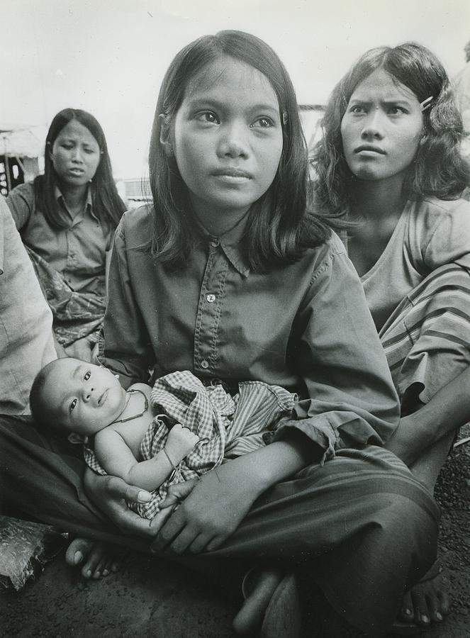 Cambodian Refugee and Baby Photograph by Blair Seitz | Fine Art America