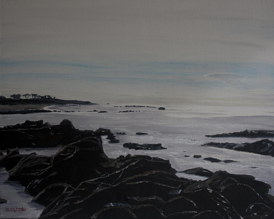 Cambria Tidal Pools Painting by Ian Donley