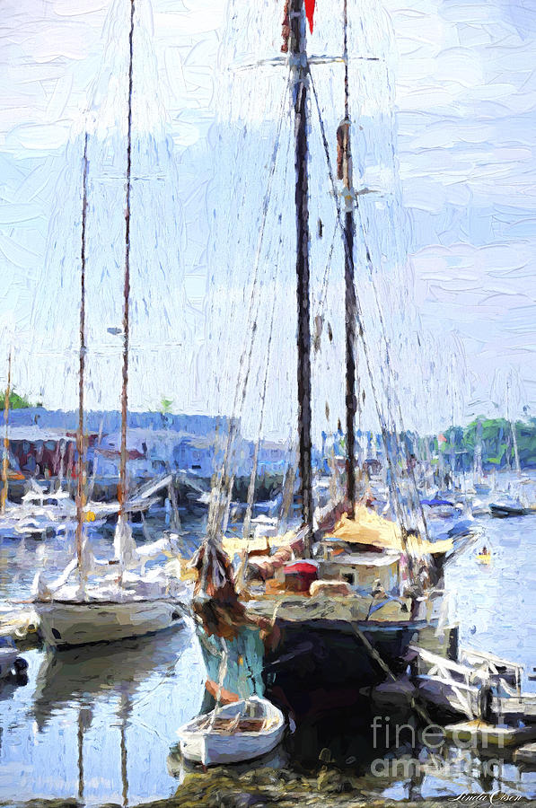 Camden Boats Digital Art by Linda Olsen