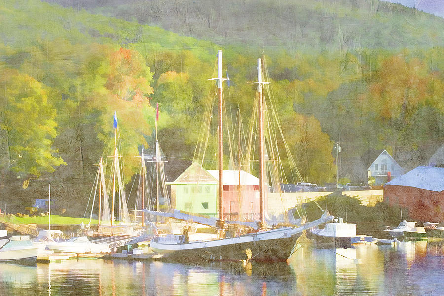 Landscape Photograph - Camden Harbor Maine by Carol Leigh