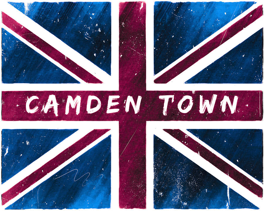 Camden Town Distressed Union Jack Flag Digital Art by Mark E Tisdale