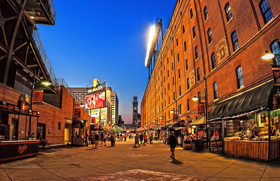 Camden Yards in the Twilight Photograph by SCB Captures