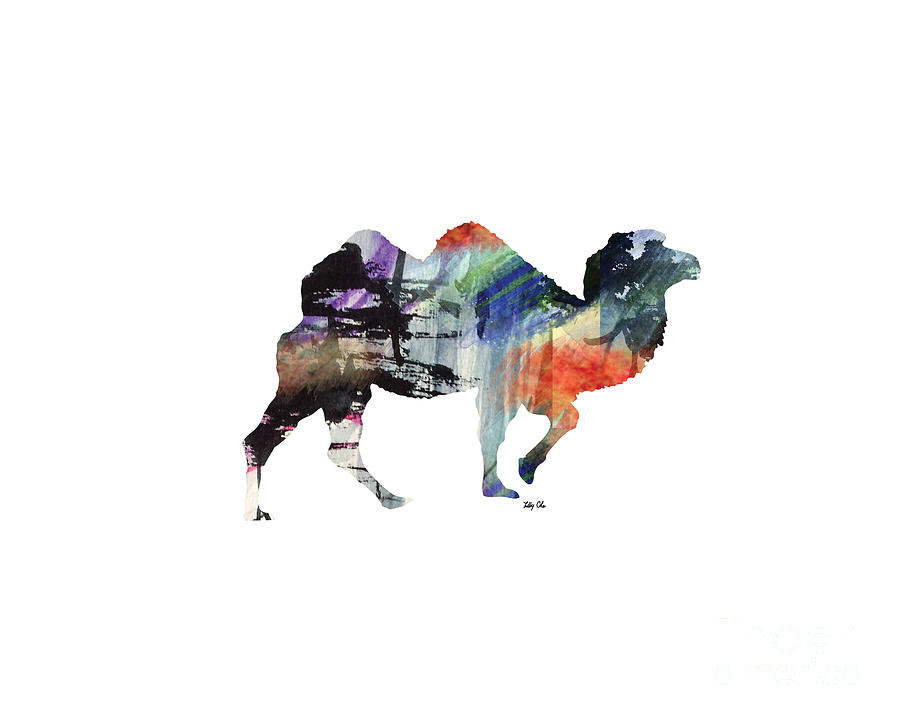 Camel- Silhouette Print Digital Art by Trilby Cole
