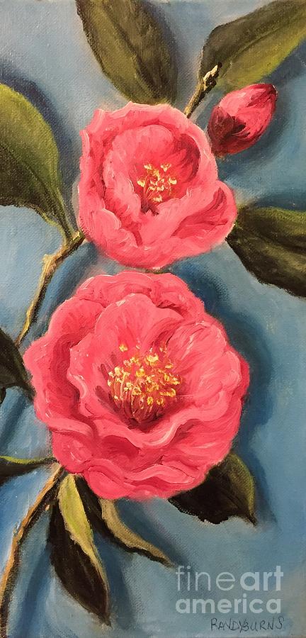 Camellias #2 Painting by Rand Burns