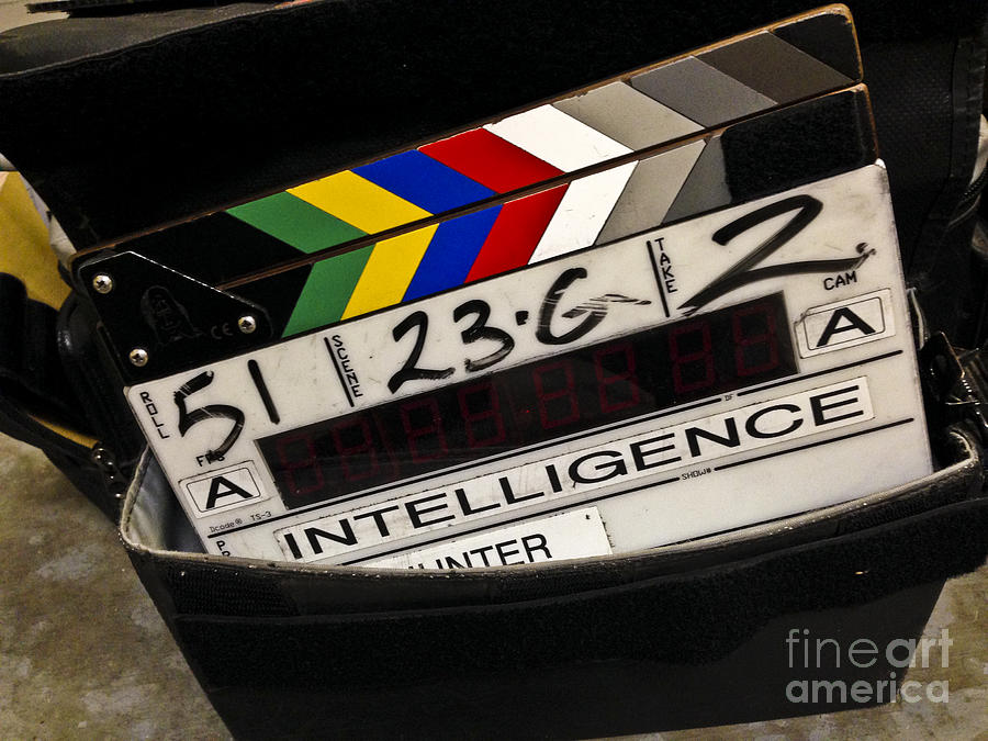 Hollywood Photograph - Camera Slate from Intelligence by Micah May