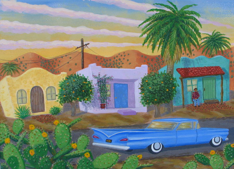 Camino Real Painting by Jeff  Sartain