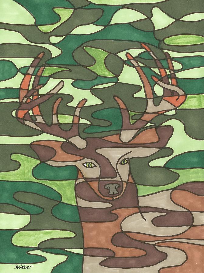 Camo Ready for the Season Painting by Susie WEBER