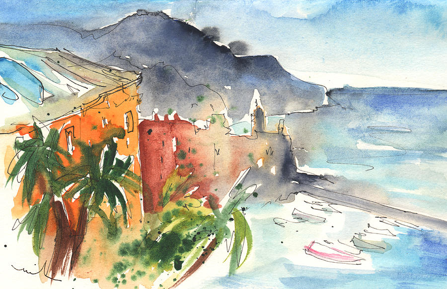 Camogli in Italy 10 Painting by Miki De Goodaboom