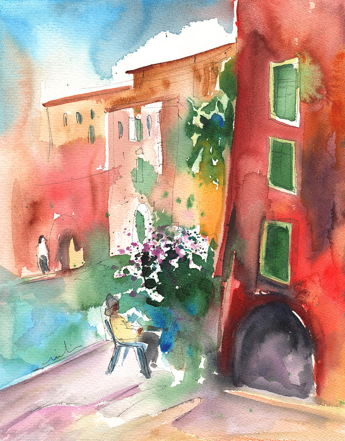 Camogli in Italy 12 Painting by Miki De Goodaboom