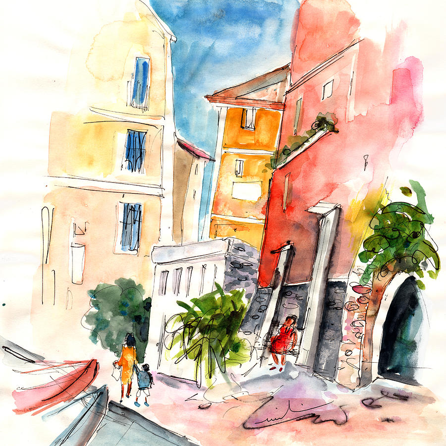 Camogli in Italy 13 Painting by Miki De Goodaboom
