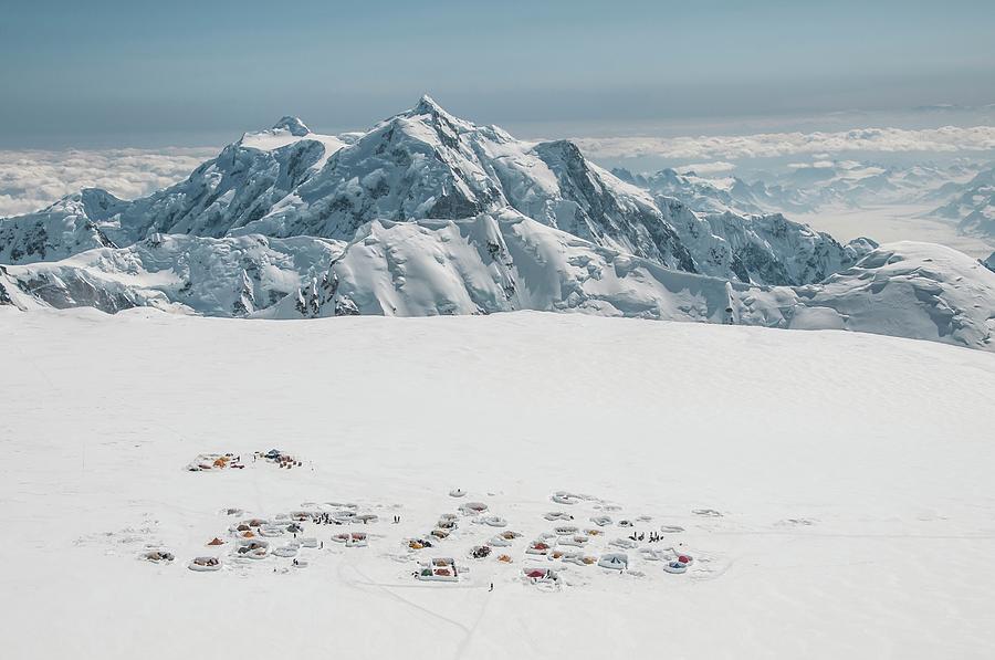 Camp 3 At 14,000 Ft On Mount Mckinley Photograph by Alasdair Turner