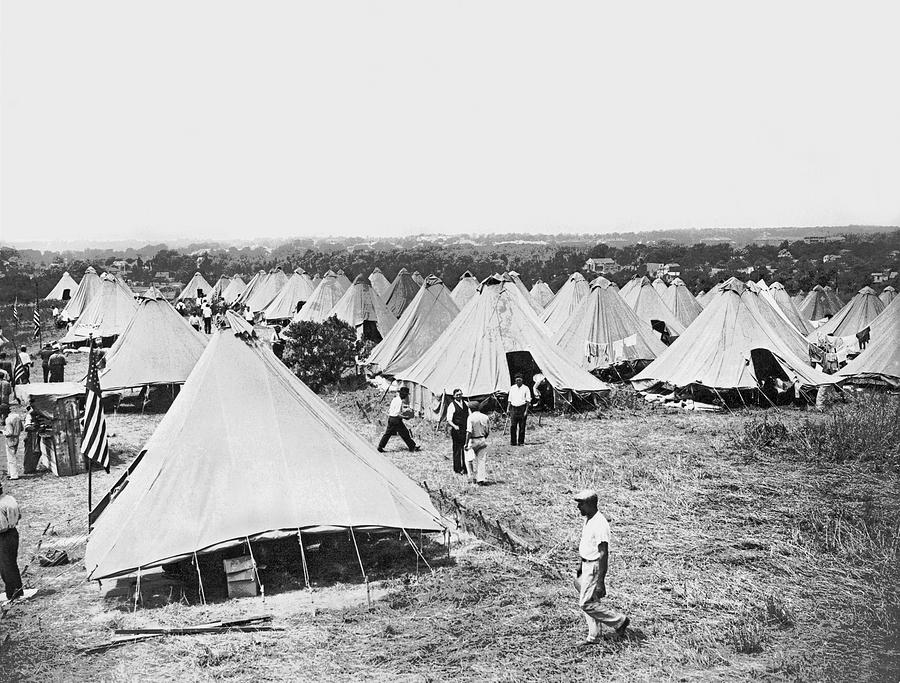 Camp Bartlett Bonus Camp Photograph by Underwood Archives