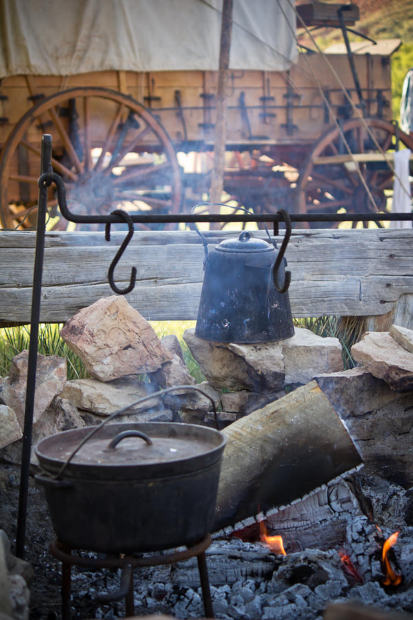 Camp Cookin - Willow Creek Ranch - Wyoming Photograph by Diane Mintle