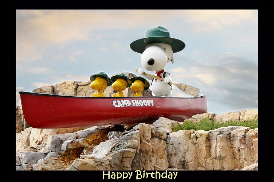 Camp Snoopy Happy Birthday Photograph By Fran James