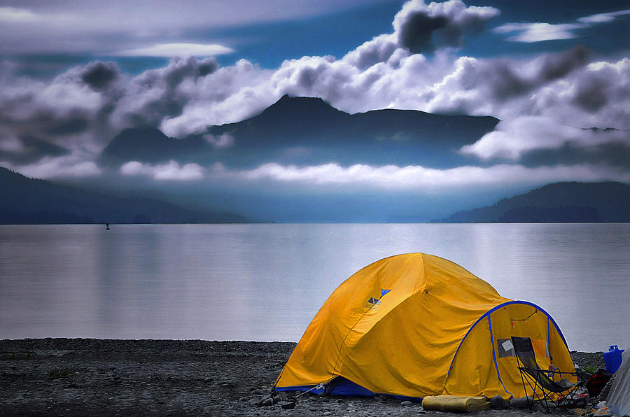 Camping by Kachemak Bay Photograph by Dyle   Warren