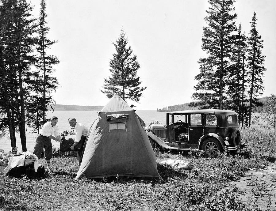 Camping In Canada Photograph By Underwood Archives