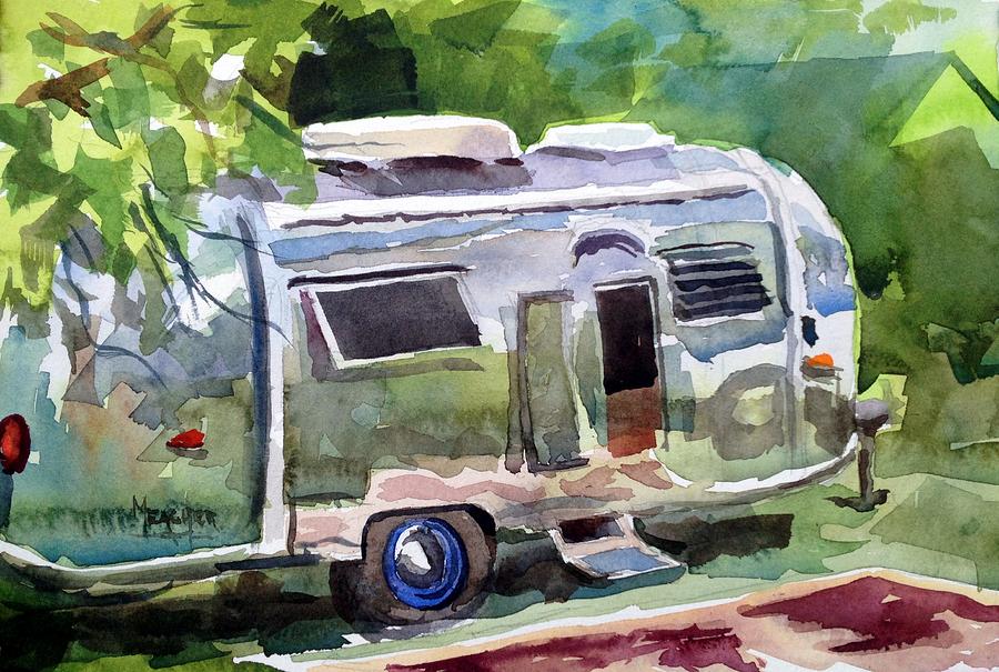 Vintage Painting - Camping In Style by Spencer Meagher