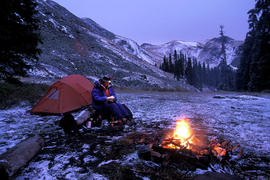 Camping On The Colorado Trail by Peter McBride