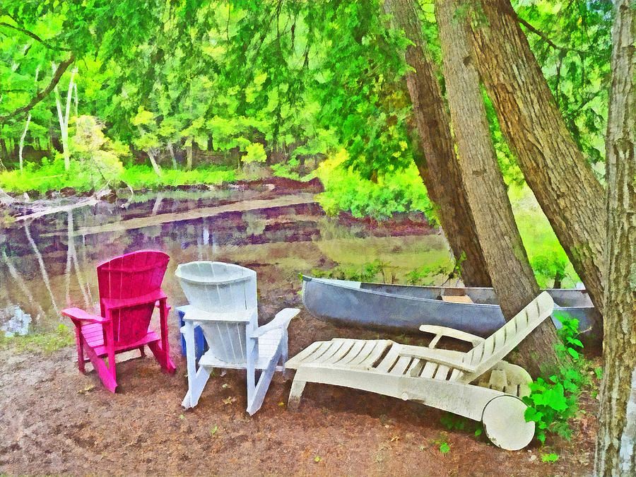 Camping on the Crystal River Digital Art by Digital Photographic Arts