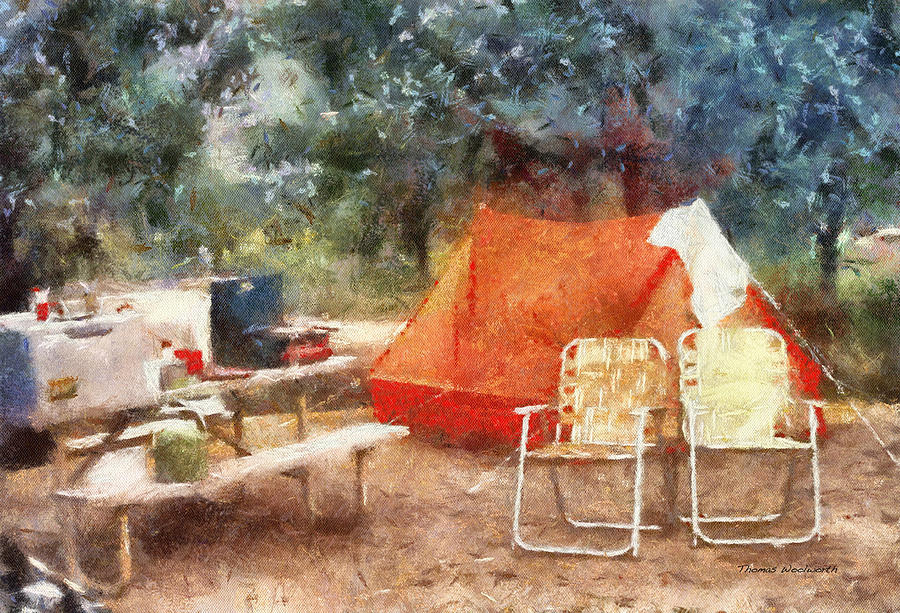 Nature Photograph - Camping Photo Art by Thomas Woolworth