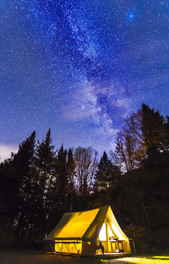 Camping under the Milky Way Photograph by Mircea Costina Photography