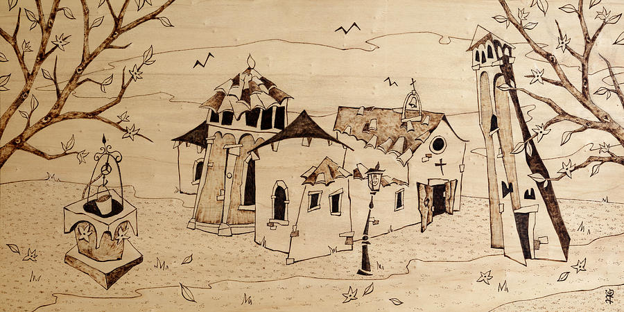 Vintage Drawing - Campo San Giacomo Church Venice by Arte Venezia