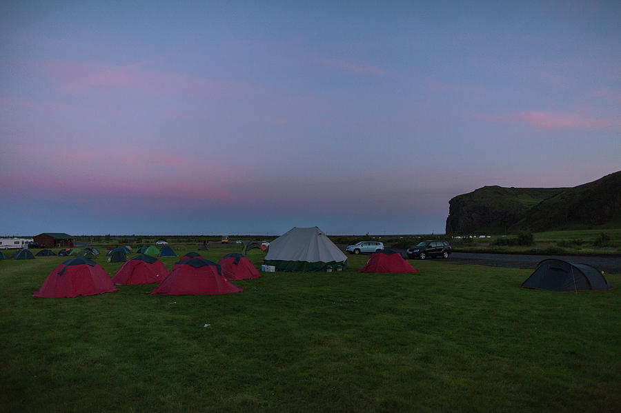 Campsite In Iceland Photograph by Oscar Wong