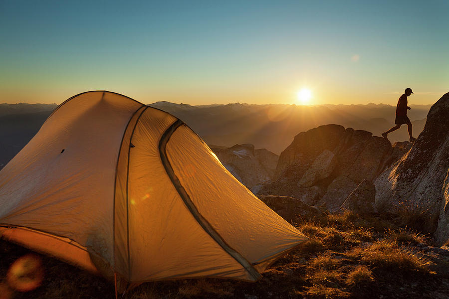 Campsite On Saxifrage Peak, Pemberton Photograph by Christopher Kimmel ...