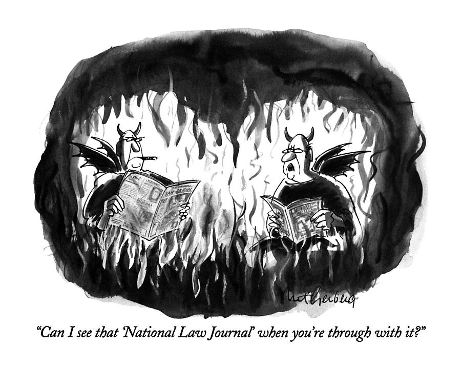 Can I See That national Law Journal When Youre Drawing by Mort Gerberg