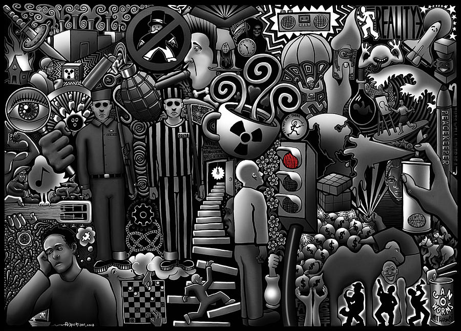 Music Digital Art - Can o Worms by Matthew Ridgway