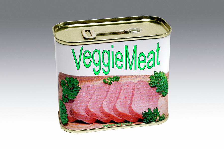 Can Of Vegetarian Meat Substitute Photograph by Science Photo Library Can Of Vegetarian Meat Substitute Photograph by Science Photo Library