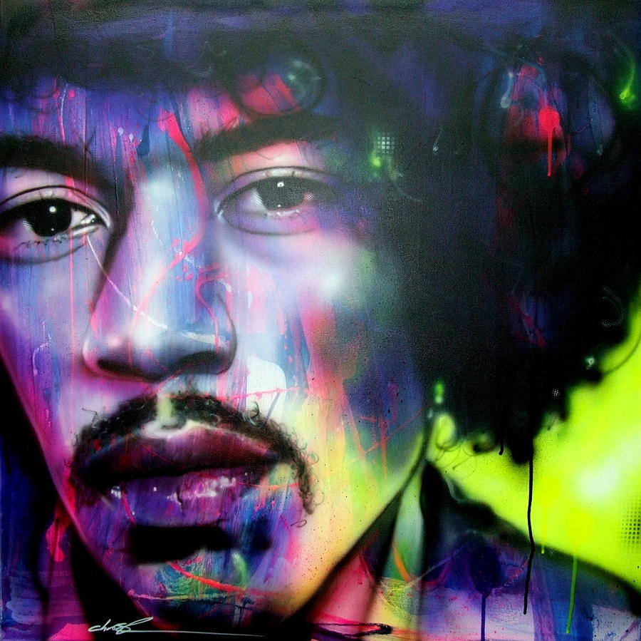 Jimi Hendrix Painting - Can You Hear Me? by Christian Chapman Art